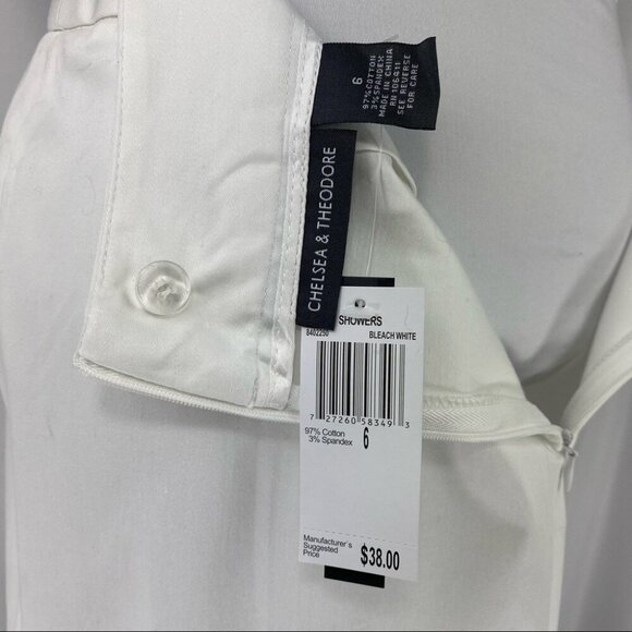 Chelsea & Theodore Women's NWT White High Waisted Career Pencil Skirt 6/W30 - Picture 8 of 10